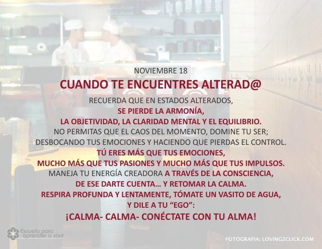 Cuando te encuentres alterad@